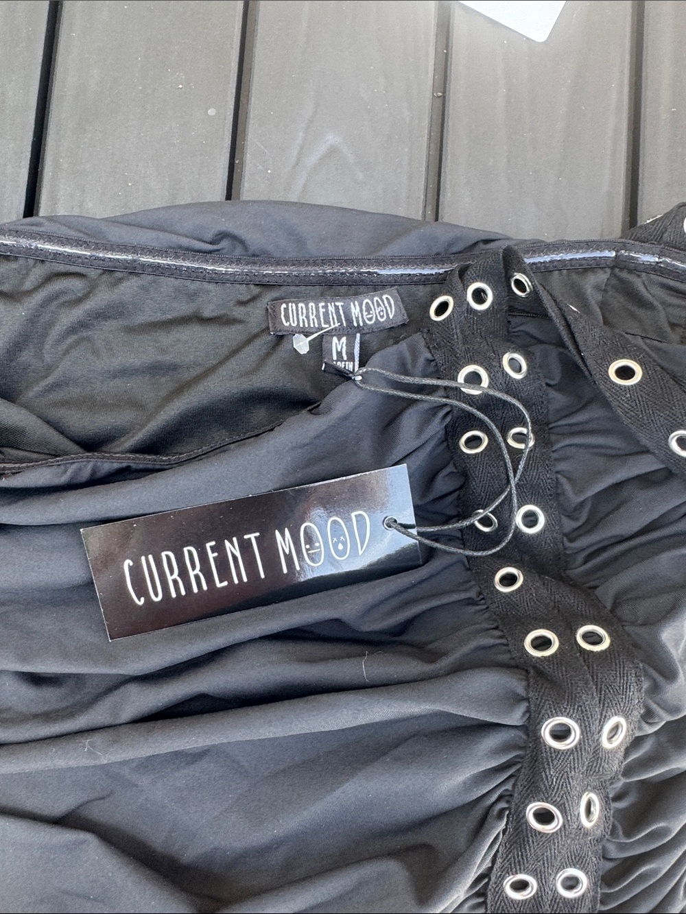 Current Mood Black Ruched asymetircal
Dress - Picture 2 of 7